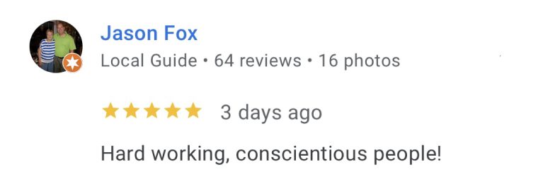 Lucky Mule Moving 5 star Google Review