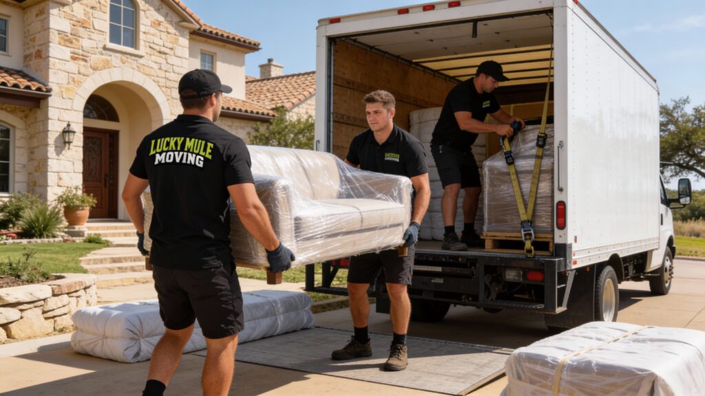 Lucky Mule Moving professional movers in Boerne, TX, providing reliable and efficient moving services to the community.