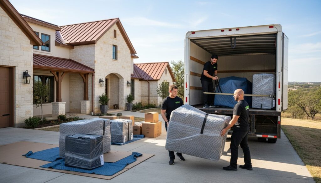 Lucky Mule Moving professional movers in Cibolo, TX providing reliable moving services for a smooth relocation experience.