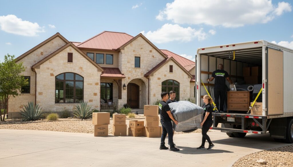 Lucky Mule Moving professional movers in Clarksville, Austin, TX, providing reliable and efficient moving services.