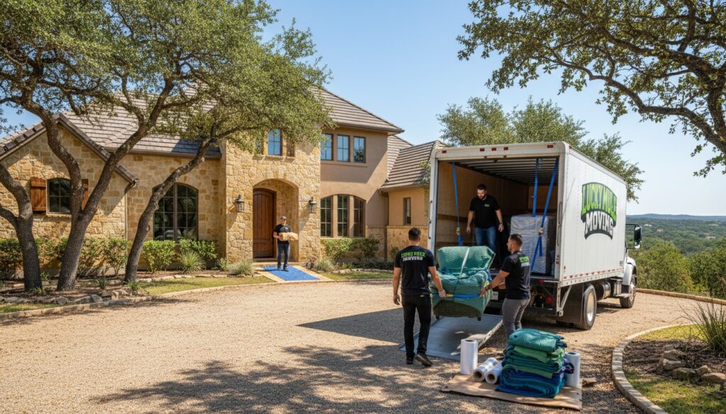 Lucky Mule Moving professional movers in Encino Park, San Antonio, TX, providing reliable moving services to the community.