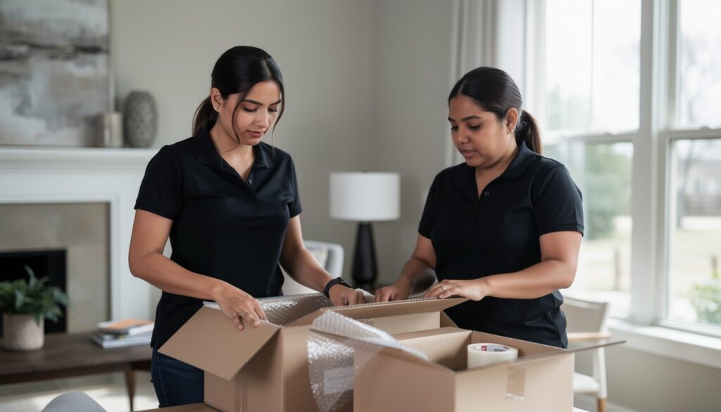 Lucky Mule Moving professional movers in Hyde Park, Austin, TX, providing reliable and efficient moving services.