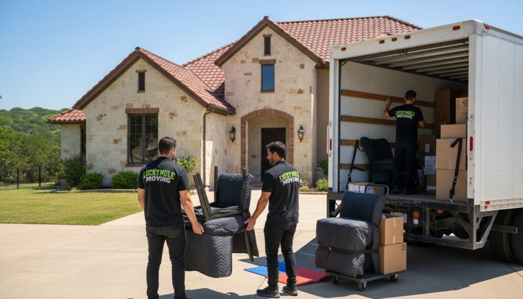 Lucky Mule Moving professional movers in Northwest Hills, Austin, TX, offering reliable and efficient moving services.